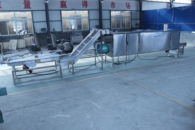 联兴沙琪玛麻花蚕豆自动刮渣不沾油炸流水线 _供应信息_商机_中国食品机械设备网